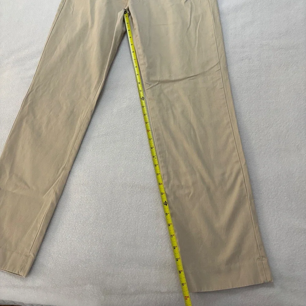 J.Crew Bowery Urban Slim Fit Khaki Chino Dress Pants Mens 32x34 Tan Cotton
